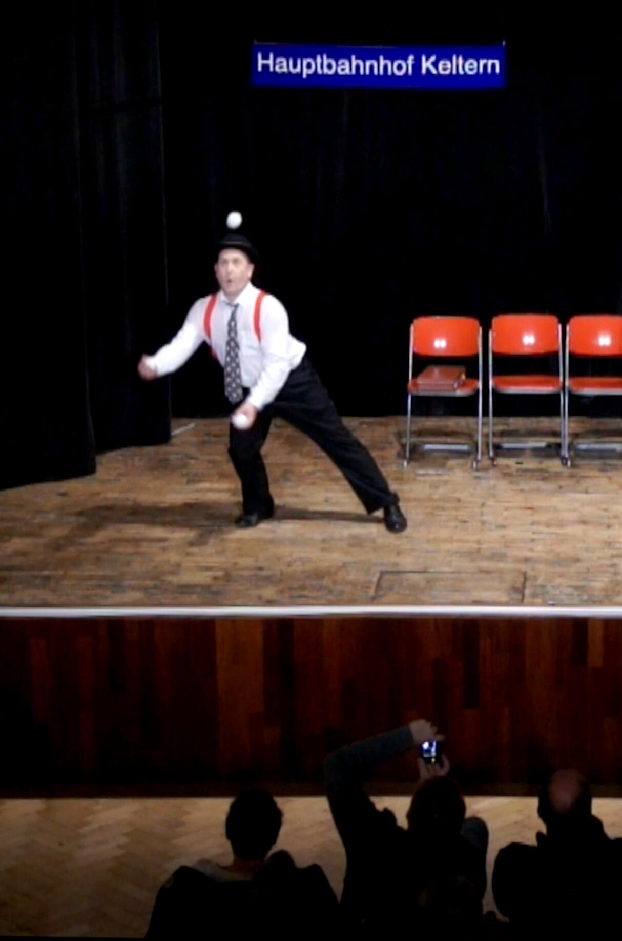 Clown show in Keltern, Baden-Württemburg, Germany, 2017